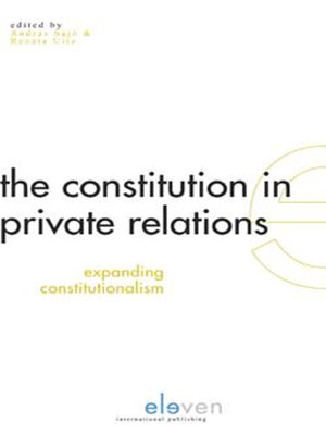 cover image of The Constitution in Private Relations